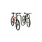 Global Industrial Wave Bike Rack, Black, Below Ground Mount, 5-Bike Capacity 652777G - alternate 2